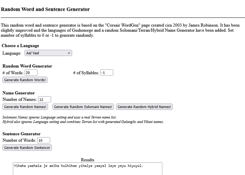 Random Foreign Words Generator Traveller Tools